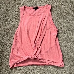 J. Crew Slub Twist Front Coral tank top size XS